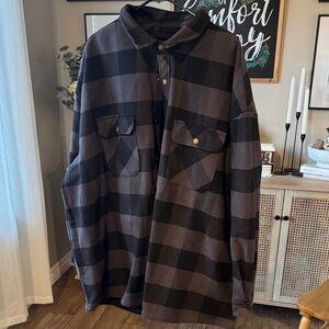 Men's Plaid Jacket in Black and Brown